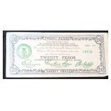1944 Twenty Pesos USA Philipines Emergency