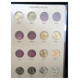 TEN (10) Sacagawea Dollars in Dansco Album