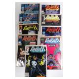 Nine (9) Marvel The Punisher Comics