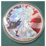 2005 Colorized Silver Eagle