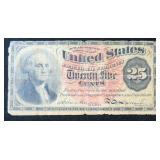 1863 25 Cent Fractional Currency