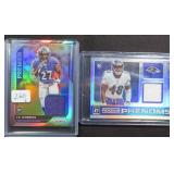 TWO (2) Rookie Relic 2020 Football Cards