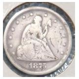 1875-S Twenty Cent Piece