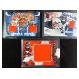 Three (3) Courtland Sutton Relic Cards incl #75/75
