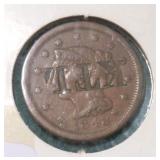 1848 Large Cent stamps "KTL"