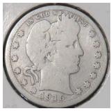 1915 Silver Barber Quarter