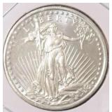 Nickel Half Ounce Bullion Round, .995 Fine