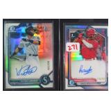 TWO (2) SIGNED #/499 Bowman Chrome 1st Bowman