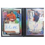 TWO (2) Signed Bowman Baseball Cards