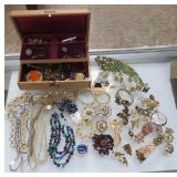 Costume Jewelry ? Incl. Monet, Pocket Watch (Ruhla