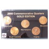 Gold Plated State Quarters