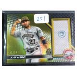 #33/50 Jose Altuve 2024 Topps Chrome Game Used