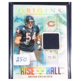#76/99 Brian Urlacher Game Use Material Origins
