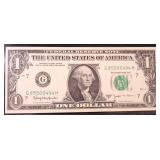 1963 B $1 FRN, looks UNC