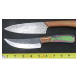 NO SHIP: (2) Fixed Blade Custom Knives