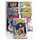 Seven (7) DC Wonder Woman Comics, All Boarded
