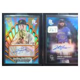 TWO (2) SIGNED Topps Big League Baseball Cards