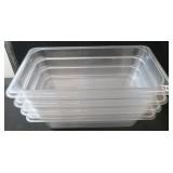 NO SHIPPING: Four (4) Carlisle 1/3 Size Food