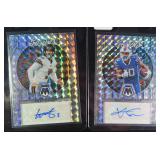 TWO (2) SIGNED 2023 Mosaic Prizm Football Cards