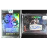 TWO (2) SIGNED & #d Courtland Sutton Football