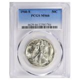 1946-S Walking Liberty Half Dollar PCGS MS-66