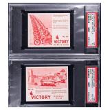 TWO (2) 1940 V406 Victory Gum Cards PSA Graded