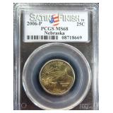 2006-P Nebraska Quarter Satin Finish PCGS MS68