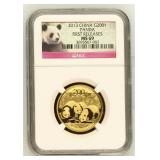 1/2 Ounce Gold 2013 China 200Y Panda NGC MS69