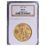 1927 Saint-Gaudens Gold Double Eagle NGC MS-65
