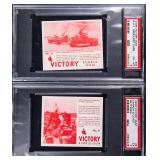 TWO (2) 1940 V406 Victory Gum Cards PSA Graded