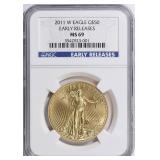 2011-W $50 One-Ounce Gold Eagle NGC MS-69