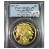 GOLD 2006-W Buffalo PCGS PR69DCAM