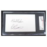 Curt Simmons Signed Index Card, SGC Authentic