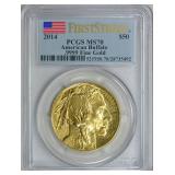 2014 $50 One-Ounce Gold American Buffalo