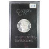 1884 Carson City Silver Morgan Dollar, GSA