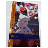 (4) 1998 Authentic Images 3"x5" MLB Trading Card: