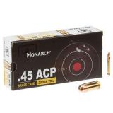 Fifty (50): Monarch TMJ .45ACP 230-Grain