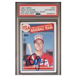 1985 Topps SIGNED McGwire (RC) PSA Authentic