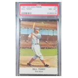 1961 GOLDEN PRESS #5 BILL TERRY PSA 8