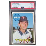 1969 TOPPS #547 BILLY MARTIN PSA 7