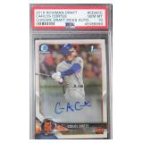 POP 37/0 SIGNED Carlos Cortes First Bowman PSA 10