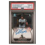 2023 SIGNED Jacob Gonzalez First Bowman PSA 10