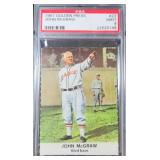 1961 GOLDEN PRESS #23 JOHN McGRAW PSA 9