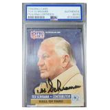 TEX SCHRAMM SIGNED Card PSA/DNA Authentic