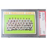 1964 TOPPS #257 GIANTS TEAM PSA Graded 7
