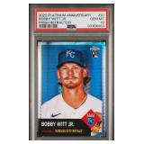 POP 53/0 Bobby Witt Jr. Platinum Prism Refr PSA 10