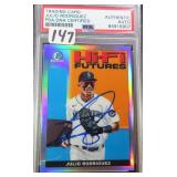 Julio Rodriguez SIGNED Hi-Fi Futures PSA AUTHENTIC