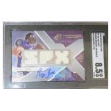#1/25 2008 UD SPX SIGNED Ray Rice Relic SGC 8.5