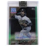 #63/99 SIGNED Eckersley Topps Card