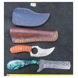 We Ship: TWO (2) Fixed Blade Custom Knives